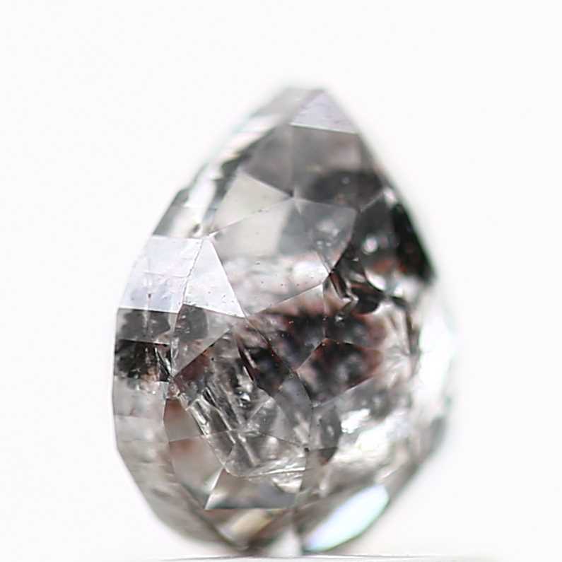 Salt and Pepper Diamond Fancy Gray Color 1.14 CT 6.30 x 5.70 x 3.42 MM Pear Cut Diamond! Natural Loose Diamond ! Christmas Gift for Her