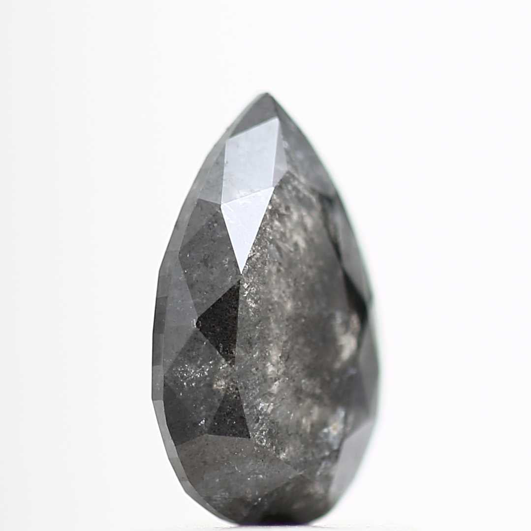 Salt and Pepper Diamond Fancy Gray Color 1.06 CT 8.47 x 5.06 x 2.97 MM Pear Cut Diamond! Natural Loose Diamond ! Christmas Gift for Her