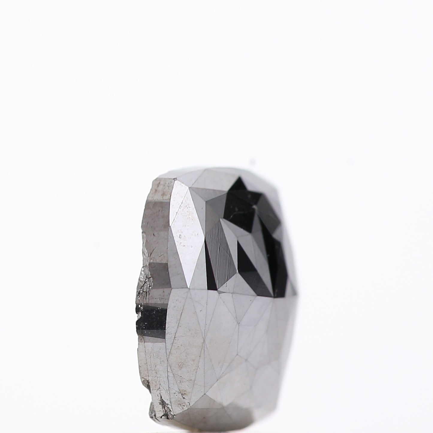 2.15 Ct Natural Black Cushion Single Cut Loose Diamond for Jewelery