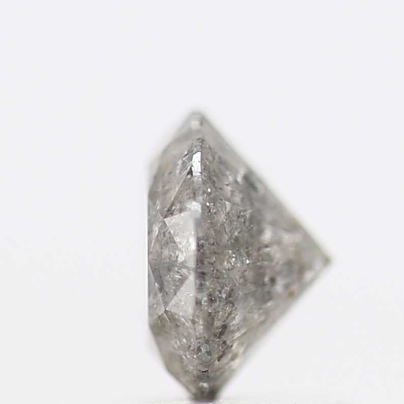 0.66 Carat Fancy Gray Round Shape Brilliant Cut Natural Loose Diamond