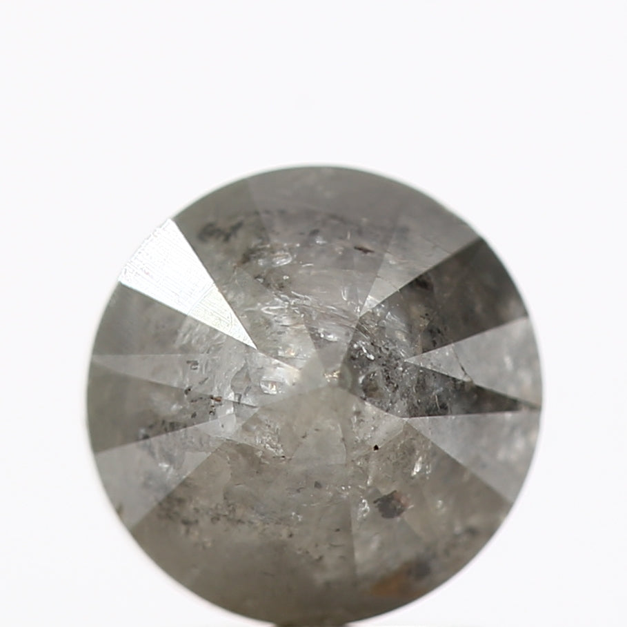 2.23 Carat Gray Rustic Round Shape Brilliant Cut Natural Loose Diamond