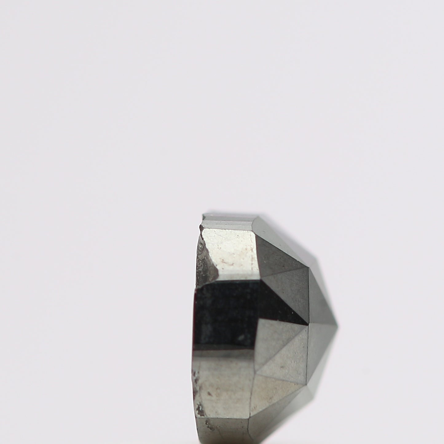 0.80 Ct Natural Black Cushion Single Cut Loose Diamond for Jewelery