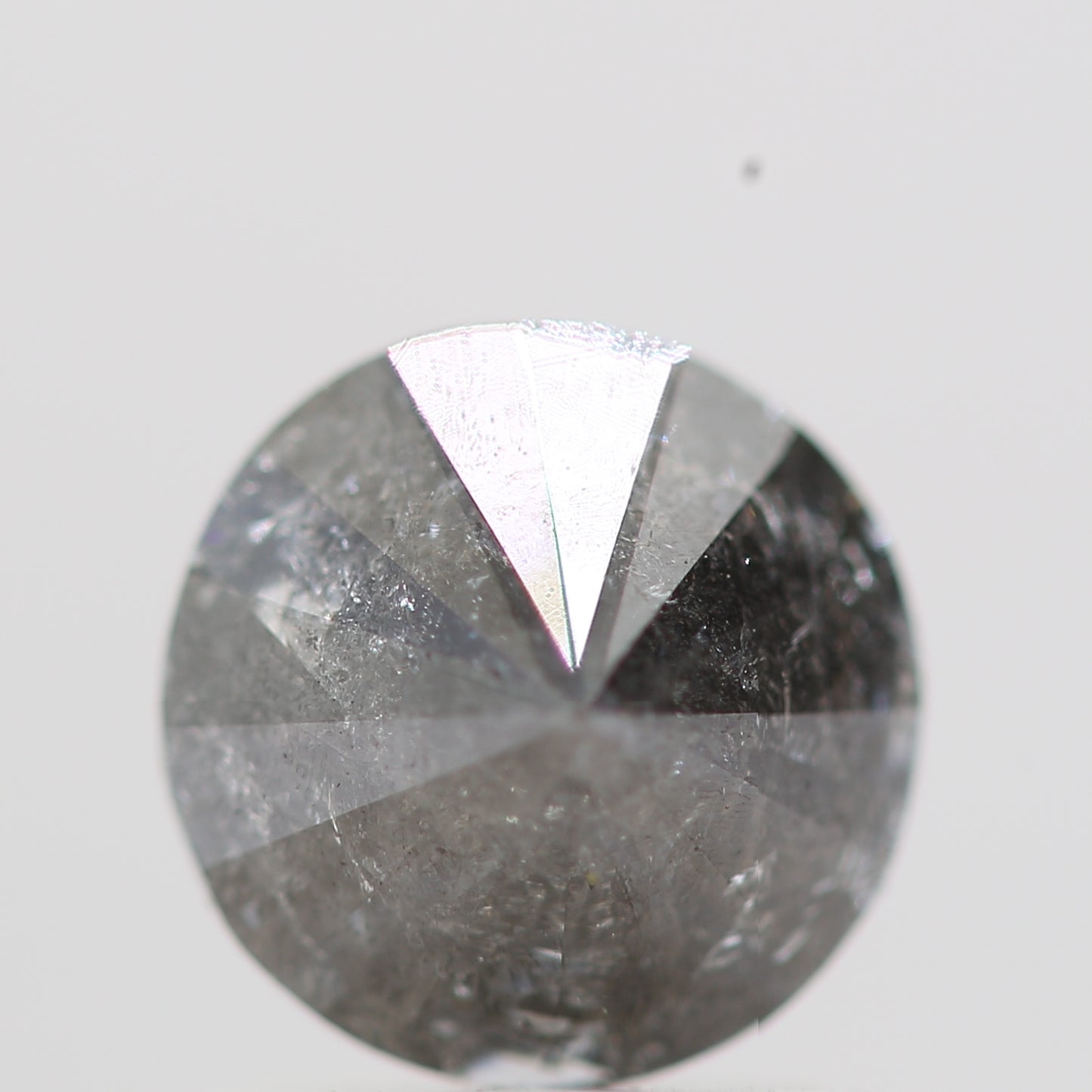 1 Carat Gray Salt and Pepper Round Brilliant Cut Natural Loose Diamond
