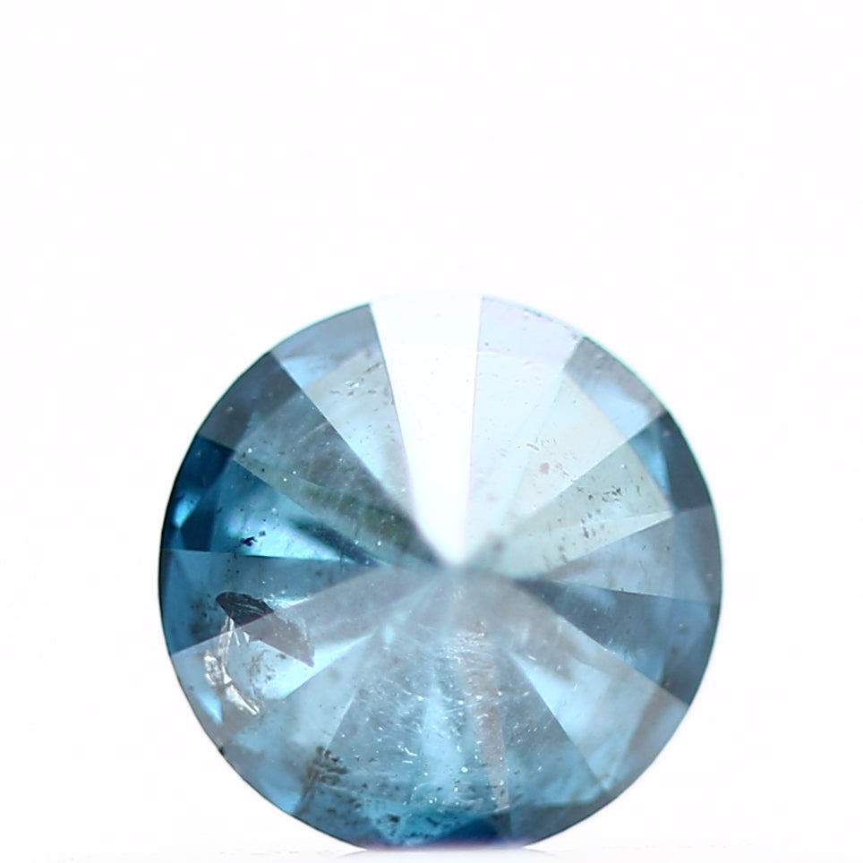 0.19 Carat Round Brilliant Fancy Blue Natural Loose Diamond