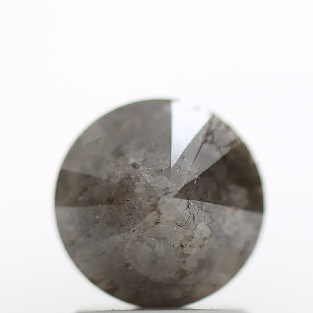 1.67 Carat Gray Round Shape Brilliant Cut Natural Loose Diamond
