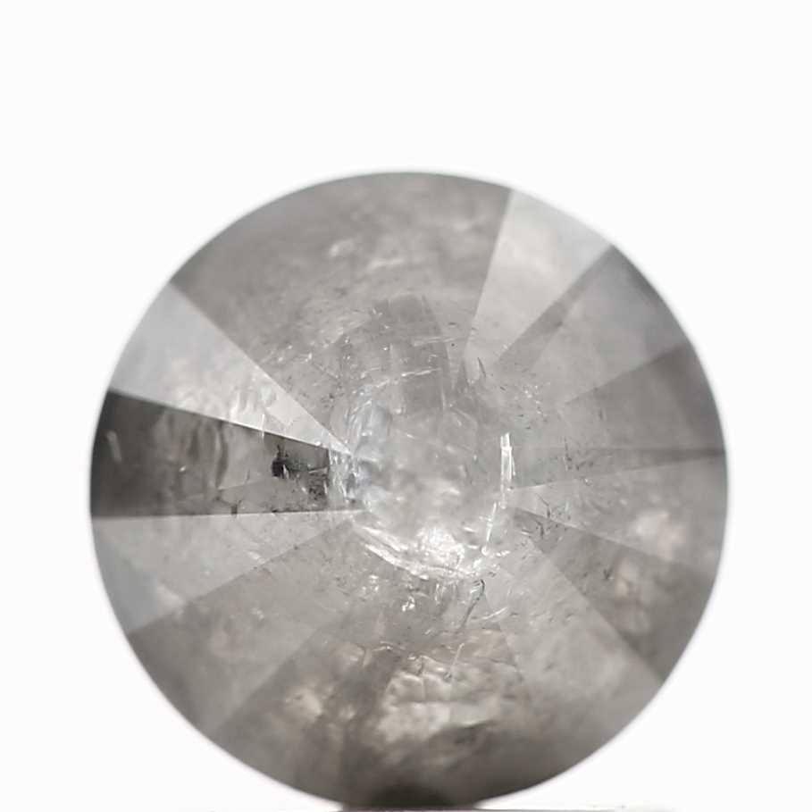 1.37 Carat Fancy Gray Round Brilliant Cut Natural Loose Diamond