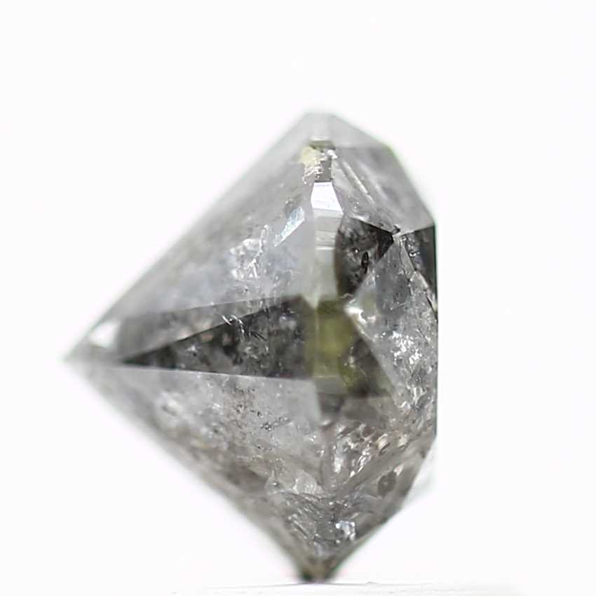 1.43 Carat Gray Round Shape Brilliant Cut Natural Loose Diamond