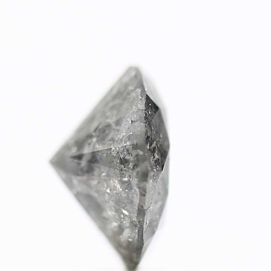 1.83 Carat Salt and Pepper Diamond Round Brilliant Cut Natural Loose Diamond