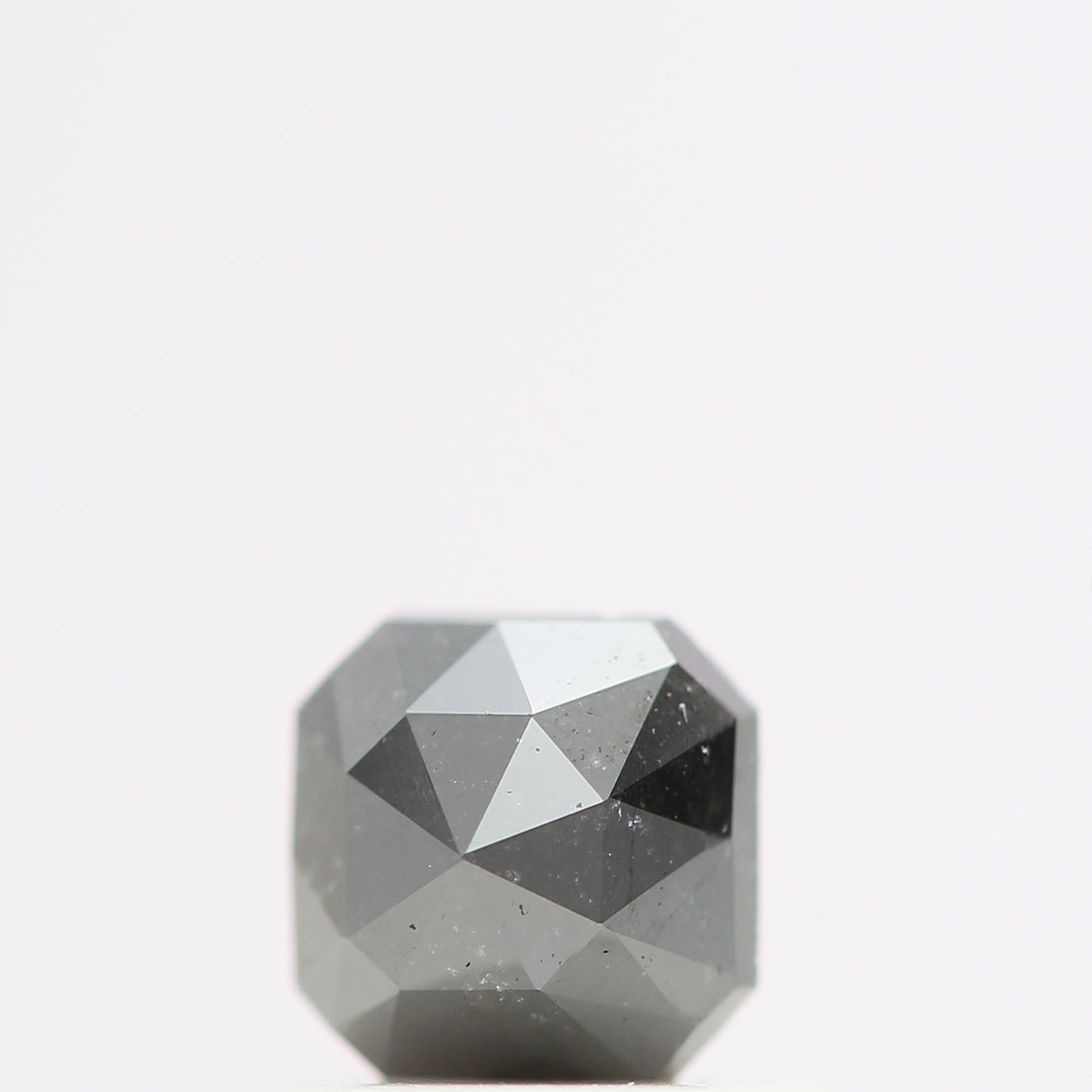 0.59 Ct Natural Black Cushion Single Cut Loose Diamond for Jewelery