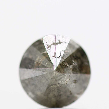 1.09 Carat Salt and Pepper Round Brilliant Cut Natural Loose Diamond