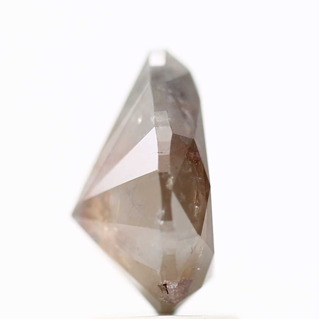 Salt and Pepper Diamond Fancy Brown Color 2.52 CT 10.10 x 7.12 x 5.22 MM Pear Cut Diamond! Natural Loose Diamond ! Christmas Gift for Her