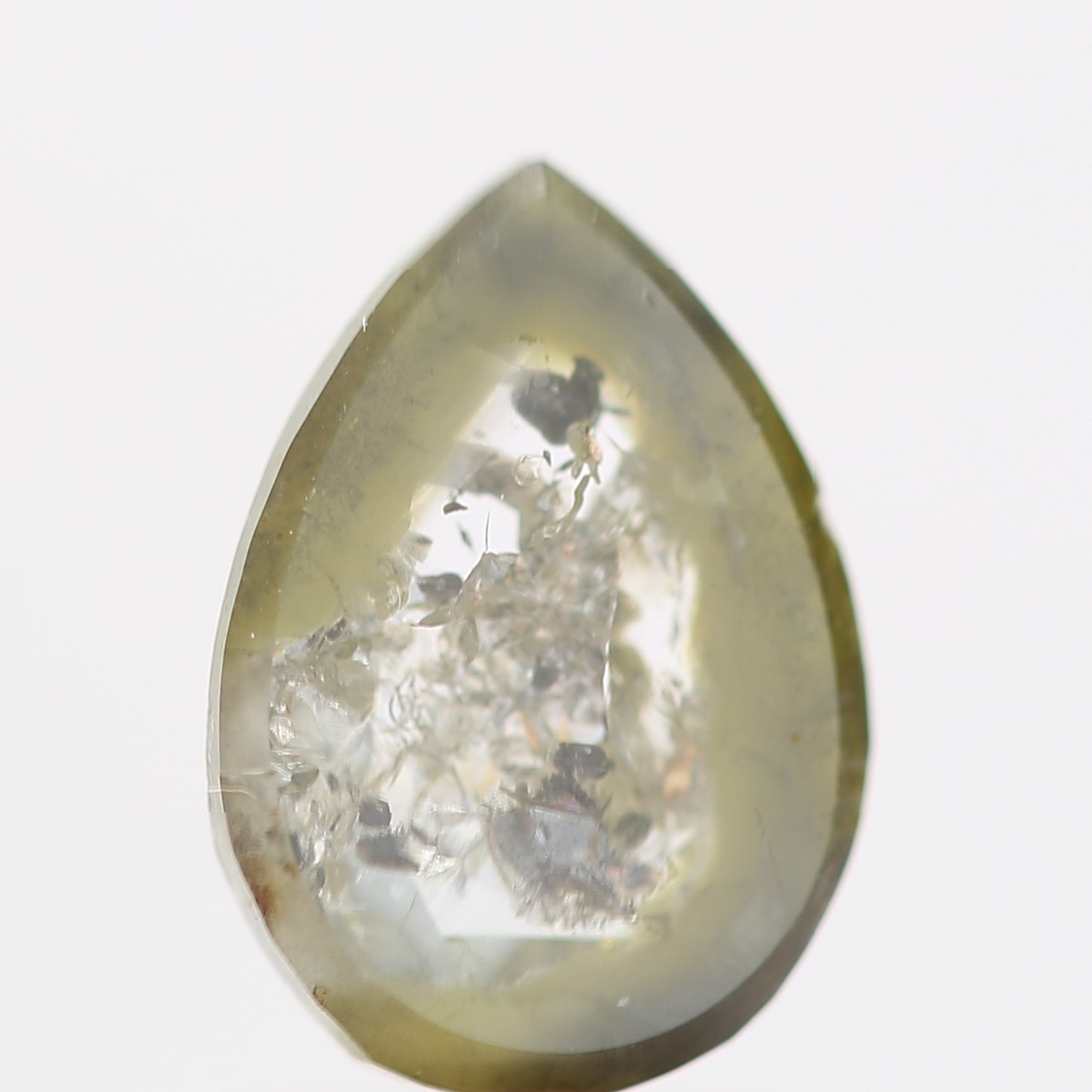 Salt and Pepper Diamond Fancy Gray Color 0.58 CT 7.20 x 5.12 x 1.80 MM Pear Cut Diamond! Natural Loose Diamond ! Christmas Gift for Her