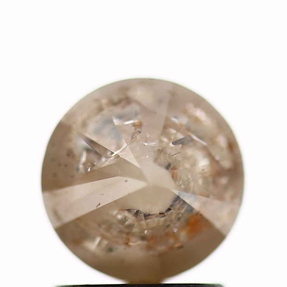 1.33 Carat Fancy Brown Rustic Round Shape Brilliant Cut Natural Loose Diamond