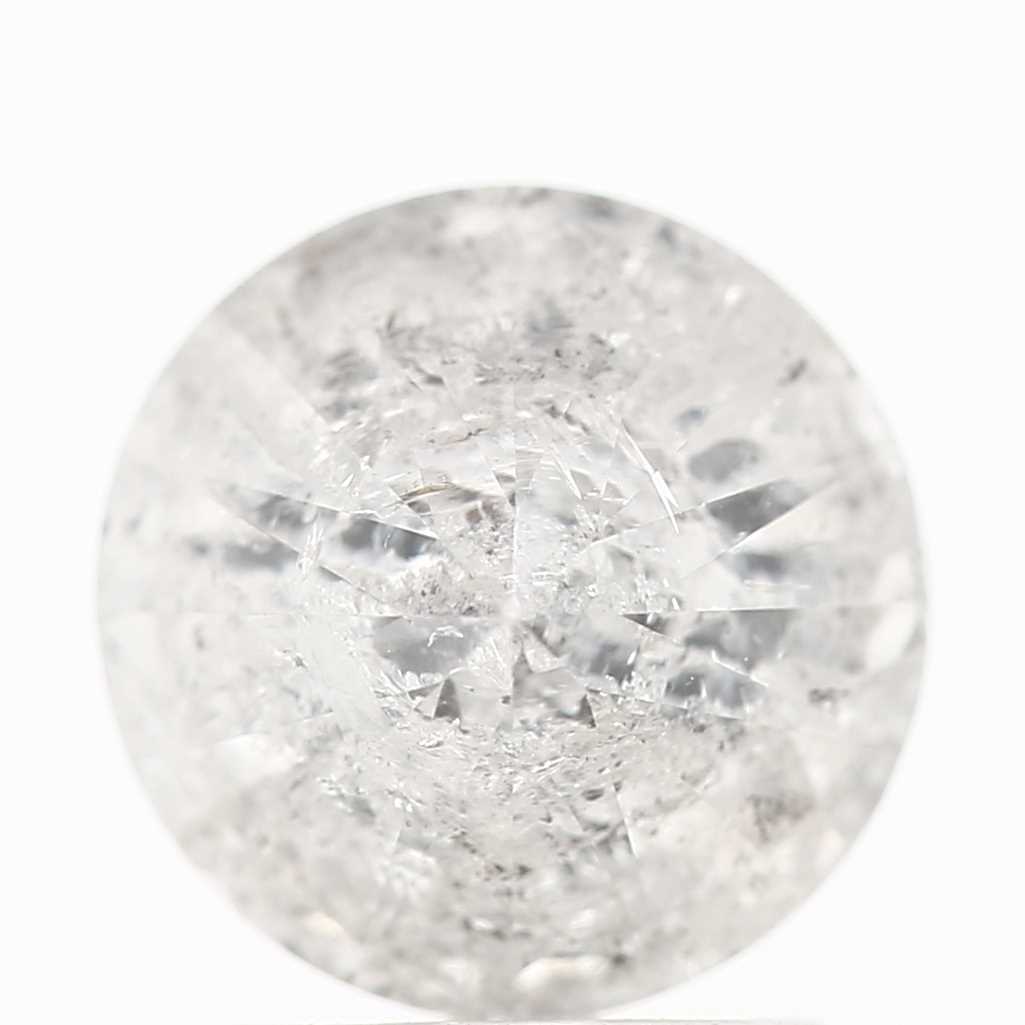Natural Loose Round Salt And Pepper Diamond Fancy Grey Color 1.97 CT 7.80 X 4.90 MM Round Brilliant Cut Diamond ! Christmas Gift for Her