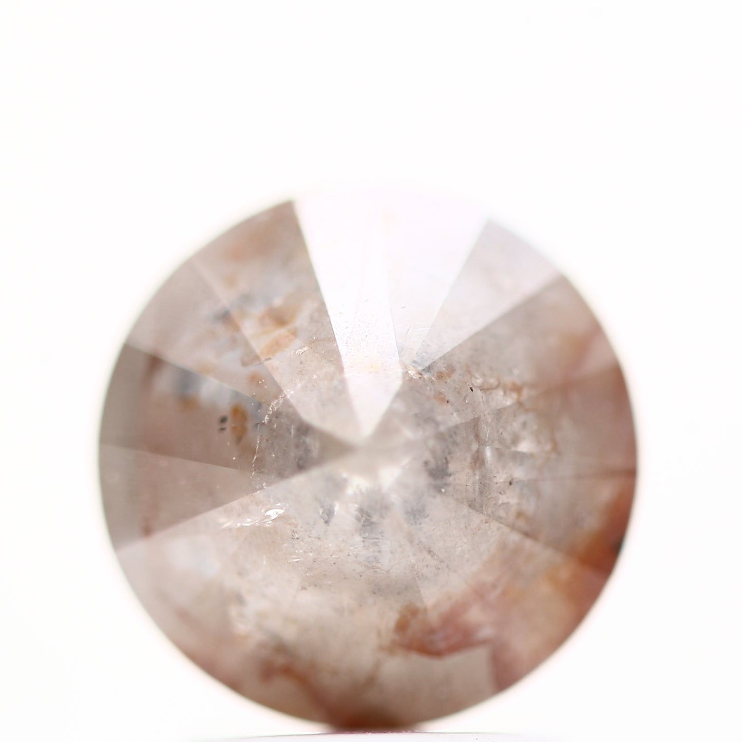 2.22 Carat Fancy Oange Gray Round Shape Brilliant Cut Natural Loose Diamond
