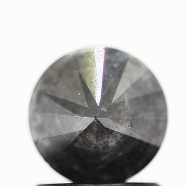 0.94 Carat Salt and Pepper Round Brilliant Cut Natural Loose Diamond