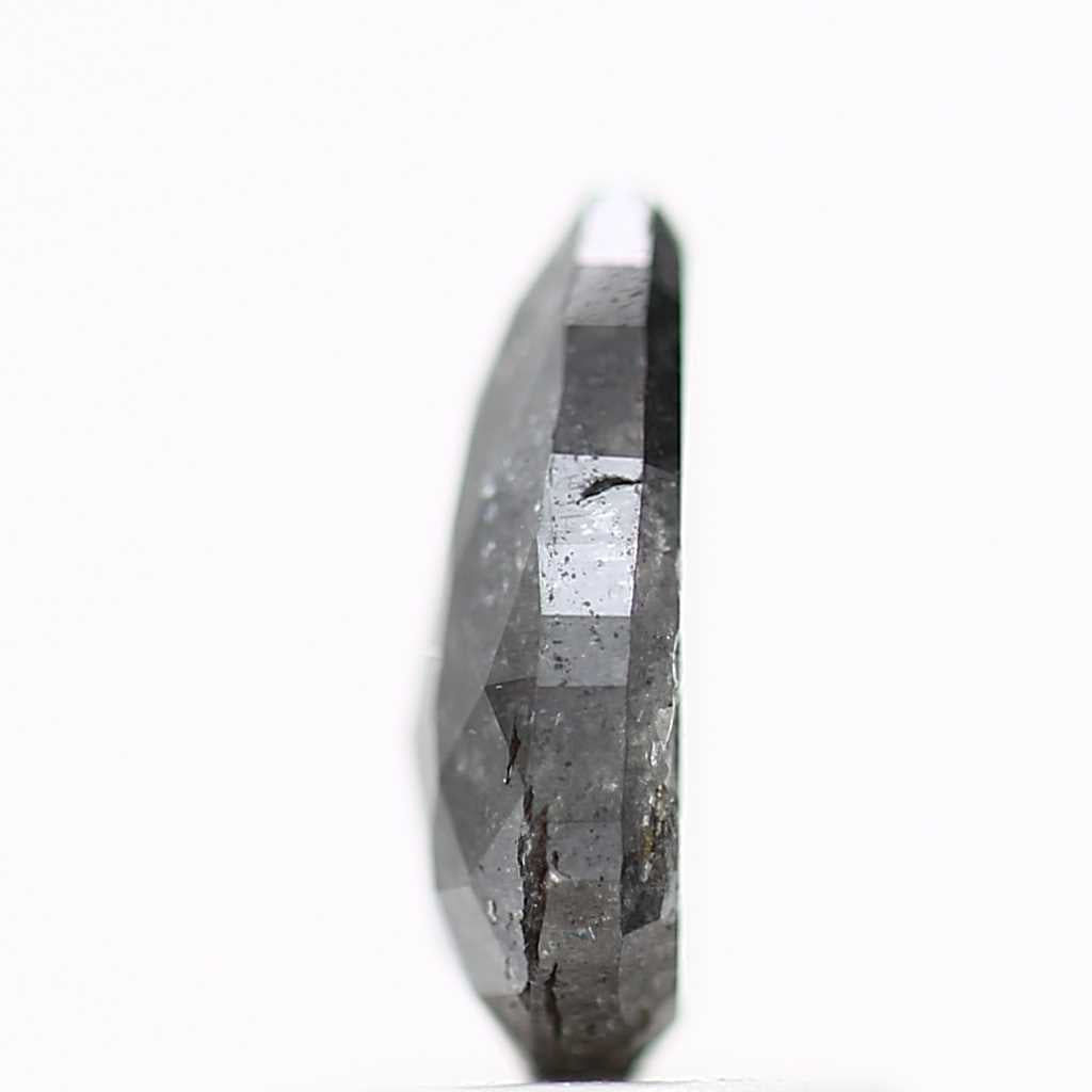 Salt and Pepper Diamond Fancy Gray Color 0.94 CT 7.95 x 5.28 x 2.48 MM Pear Cut Diamond! Natural Loose Diamond ! Christmas Gift for Her