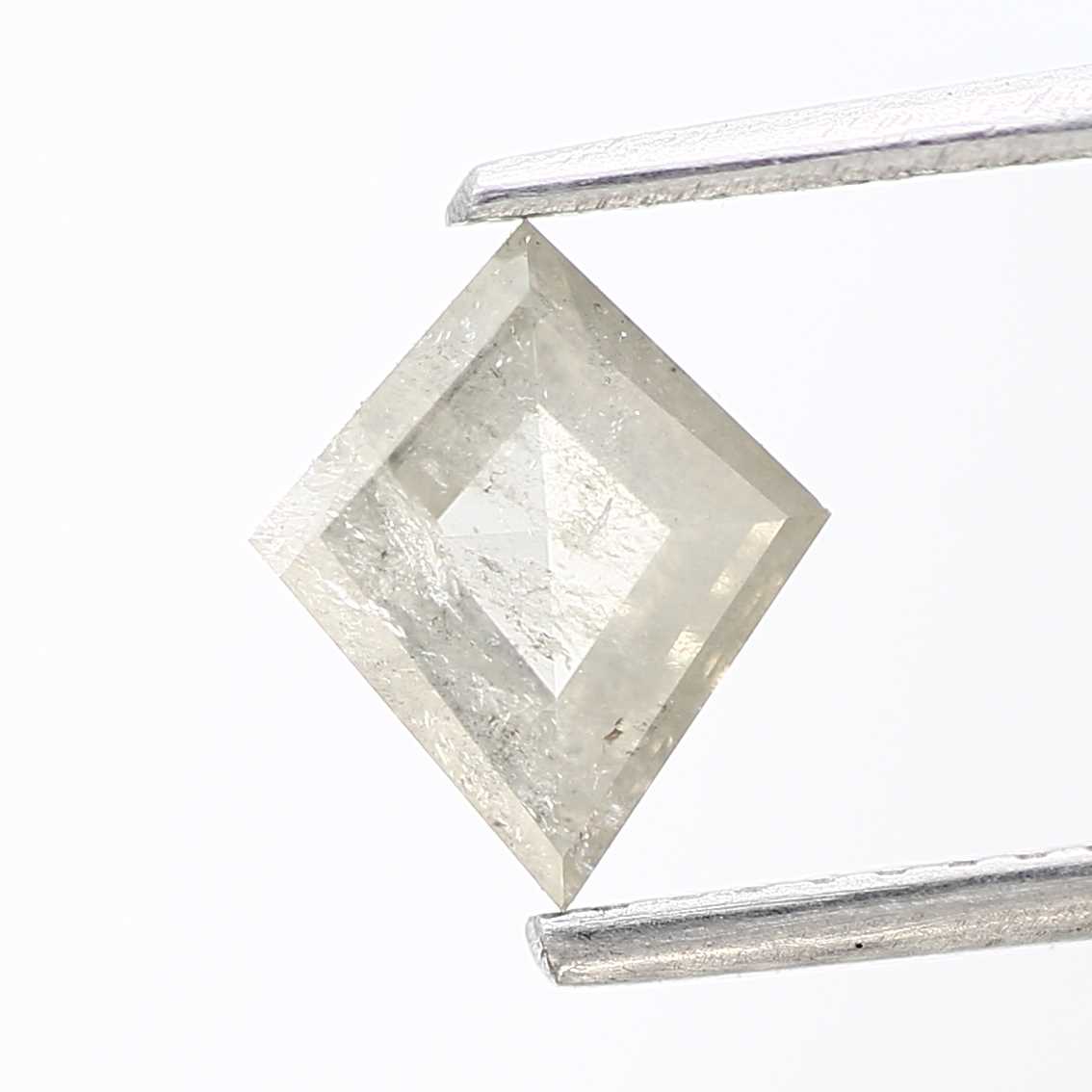 salt and pepper diamond ! 0.72 Ct 7.86 x 6.64 x 2.31 MM natural gray shield loose diamond for engagement ring for her