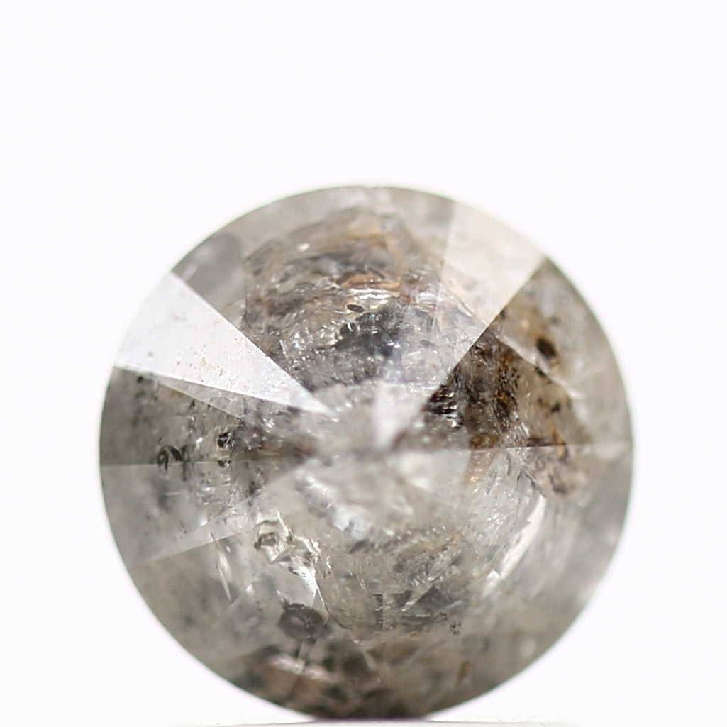 1.68 Carat Fancy Gray Round Shape Brilliant Cut Natural Loose Diamond