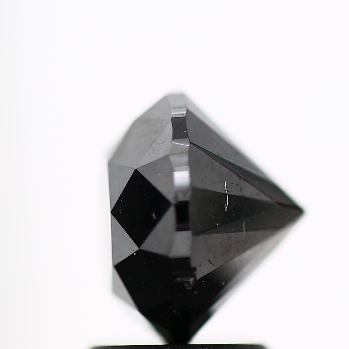 2.58 Carat Fancy Black Round Shape Brilliant Cut Natural Loose Diamond