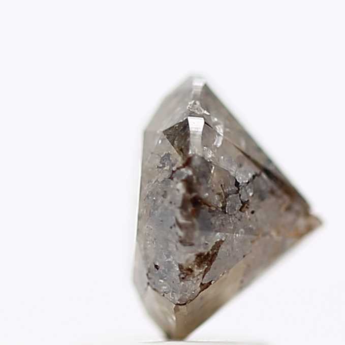 1.97 Carat Salt and Pepper Diamond Round Brilliant Cut Natural Loose Diamond