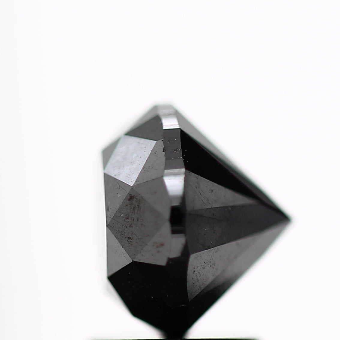 2.42 Carat Fancy Black Round Shape Brilliant Cut Natural Loose Diamond