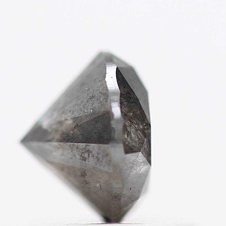 0.97 Carat Fancy Gray Round Brilliant Cut Natural Loose Diamond