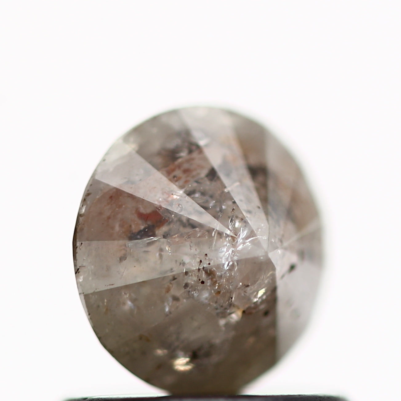 0.56 Carat Gray Brown Round Shape Brilliant Cut Natural Loose Diamond