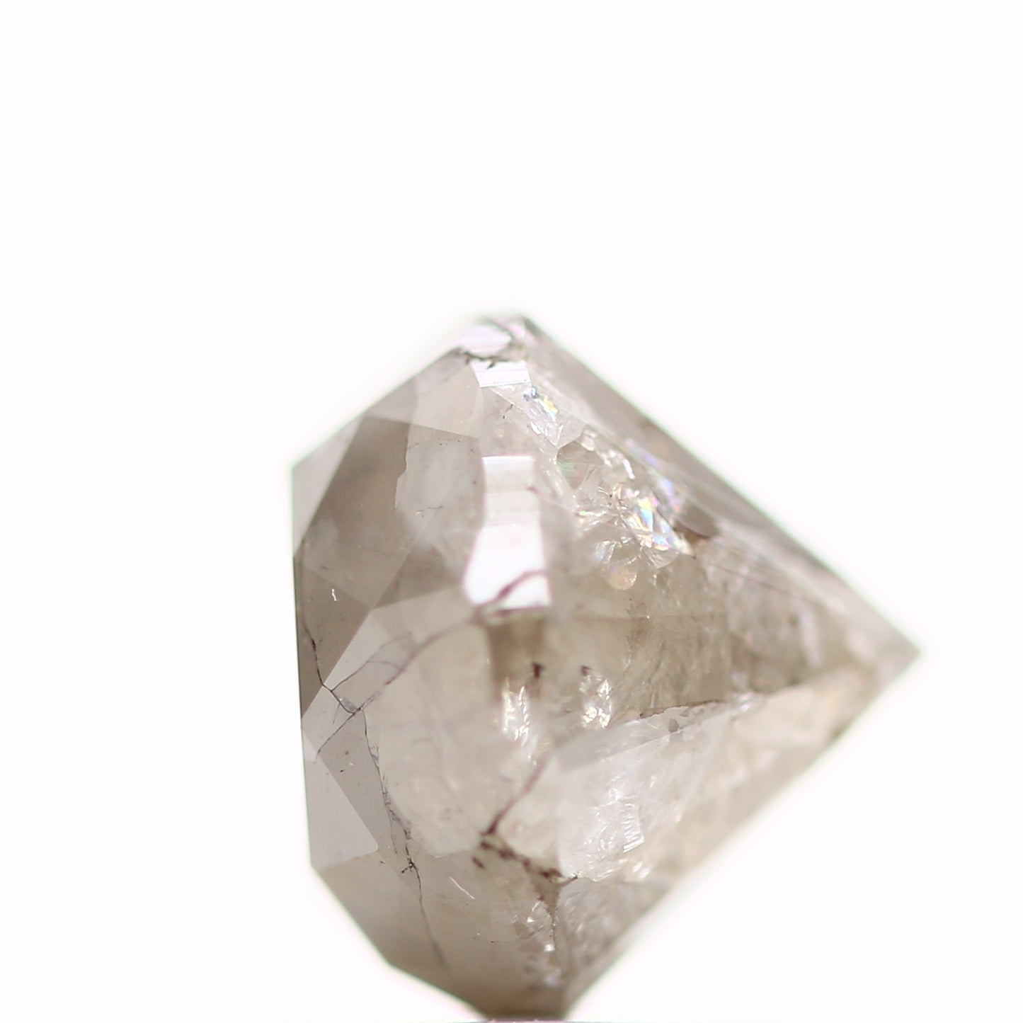 2.37 Carat Fancy Gray Round Shape Brilliant Cut Natural Loose Diamond