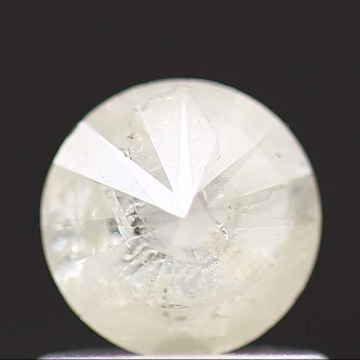 0.58 Carat Salt and Pepper Diamond Round Brilliant Cut Natural Loose Diamond