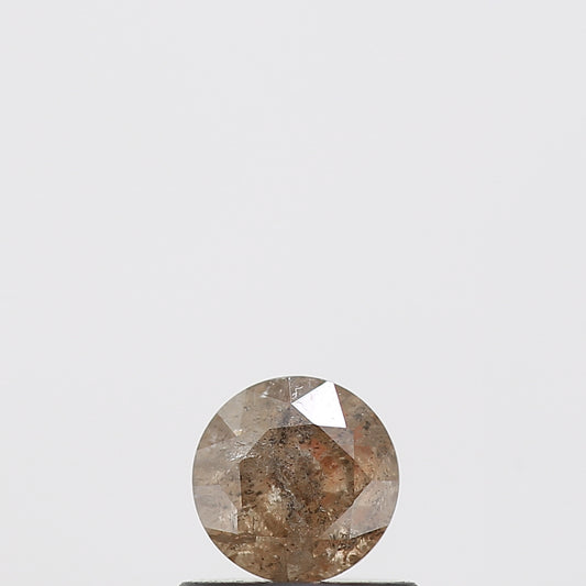 0.48 Carat Fancy Brown Round Shape Brilliant Cut Natural Loose Diamond
