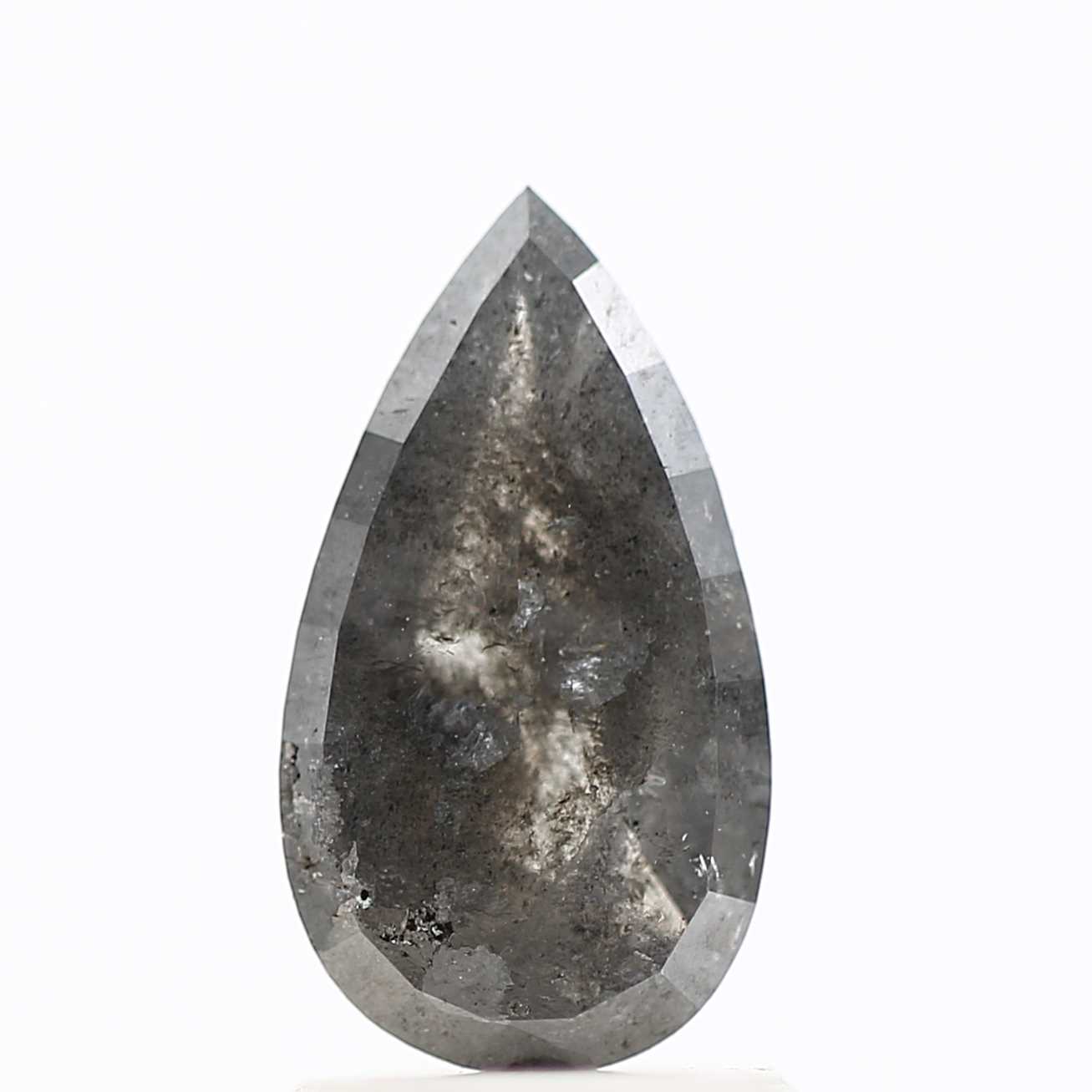 Salt and Pepper Diamond Fancy Gray Color 1.14 CT 10.22 X 5.68 X 2.43 MM Pear Cut Diamond! Natural Loose Diamond ! Christmas Gift for Her