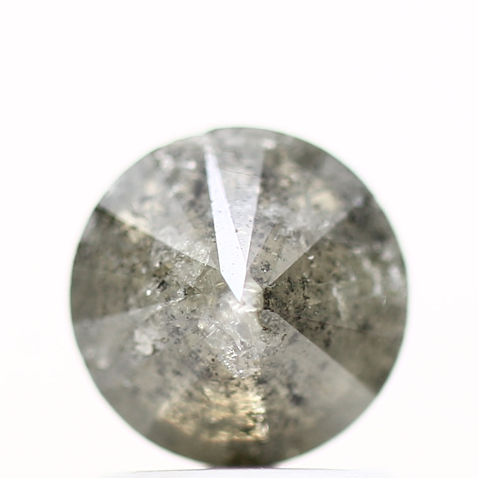 1.24 Carat Gray Round Shape Brilliant Cut Natural Loose Diamond
