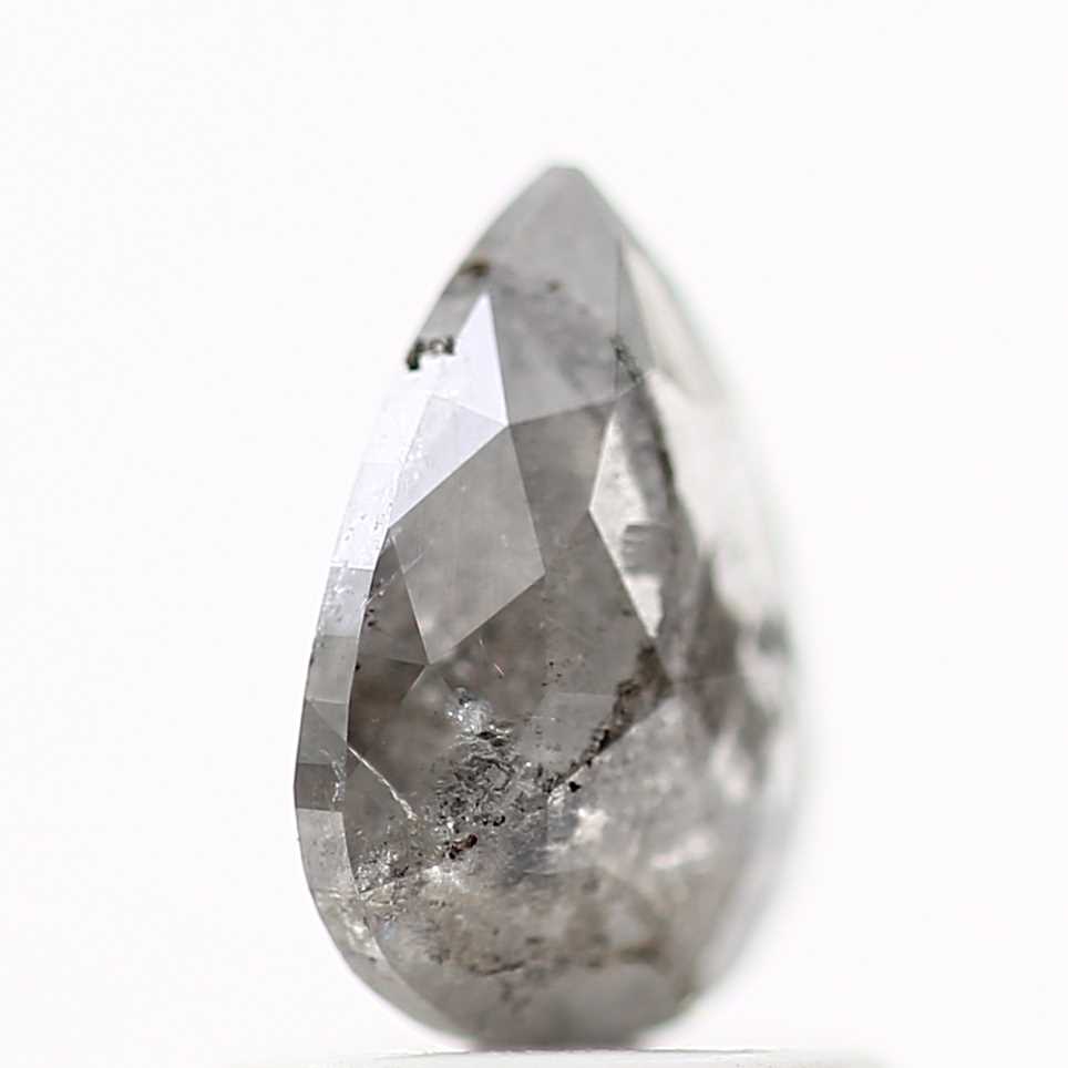 Salt and Pepper Diamond Fancy Gray Color 0.73 CT 7.64 x 5.56 x 2.08 MM Pear Cut Diamond! Natural Loose Diamond ! Christmas Gift for Her