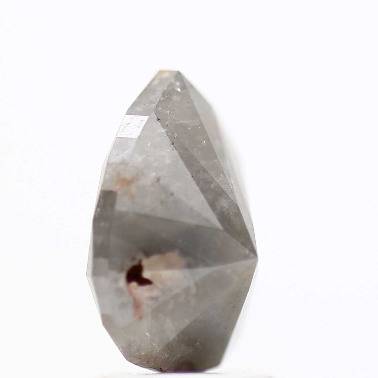 Salt and Pepper Diamond Fancy Gray Color 2.14 CT 9.60 X 6.80 X 4.80 MM Pear Cut Diamond! Natural Loose Diamond ! Christmas Gift for Her