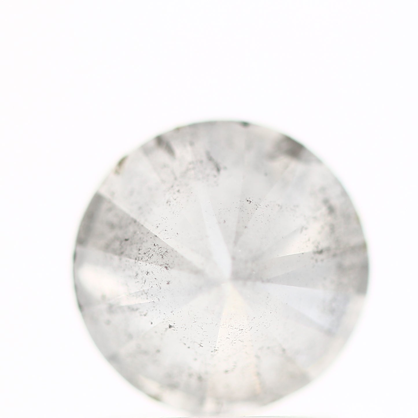 1.39 Carat Salt and Pepper Diamond Round Shape Gray Natural Loose Diamond