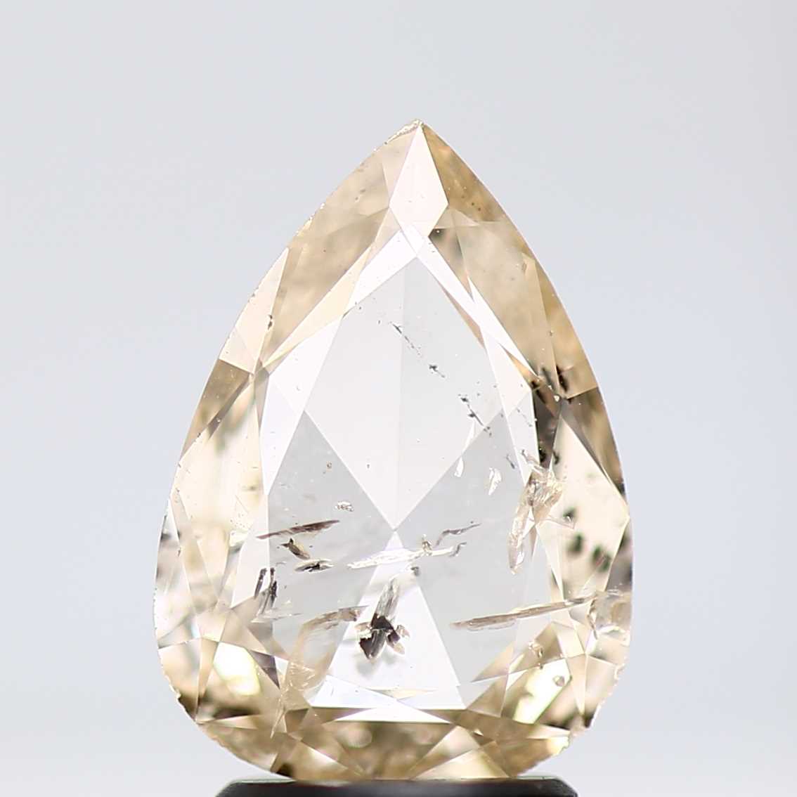 Salt and Pepper Diamond Fancy Yellow Color 1.60 CT 10.90 x 7.80 x 2.30 MM Pear Cut Diamond! Natural Loose Diamond ! Christmas Gift for Her