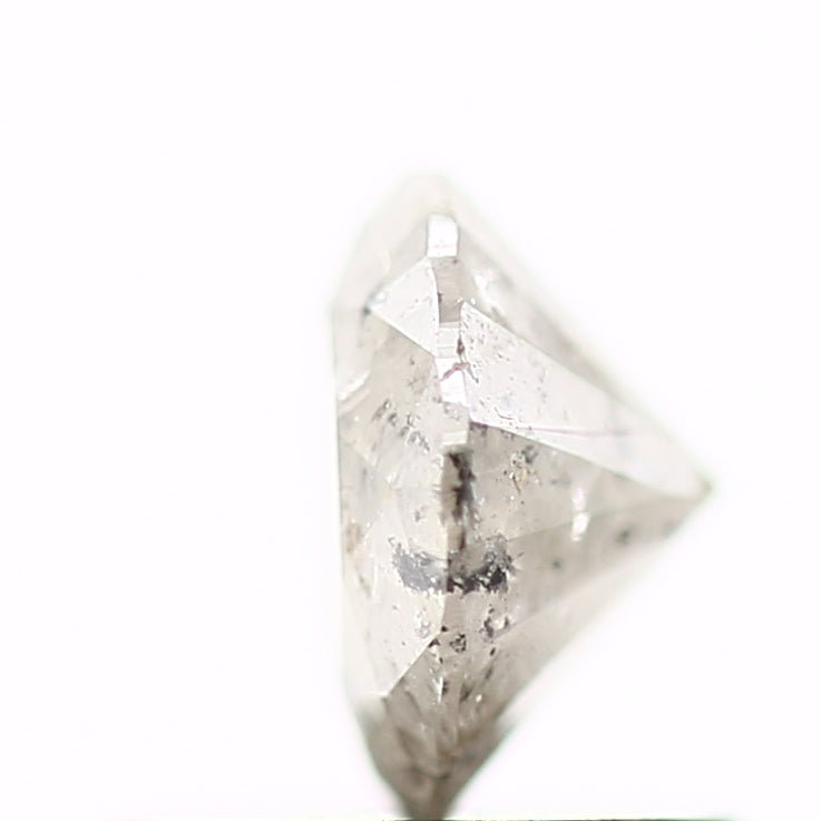 0.69 Carat Fancy Gray Salt and Pepper Round Brilliant Cut Natural Loose Diamond