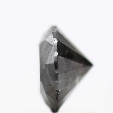 0.98 Carat Salt and Pepper Diamond Black Round Shape Brilliant Cut Natural Loose Diamond
