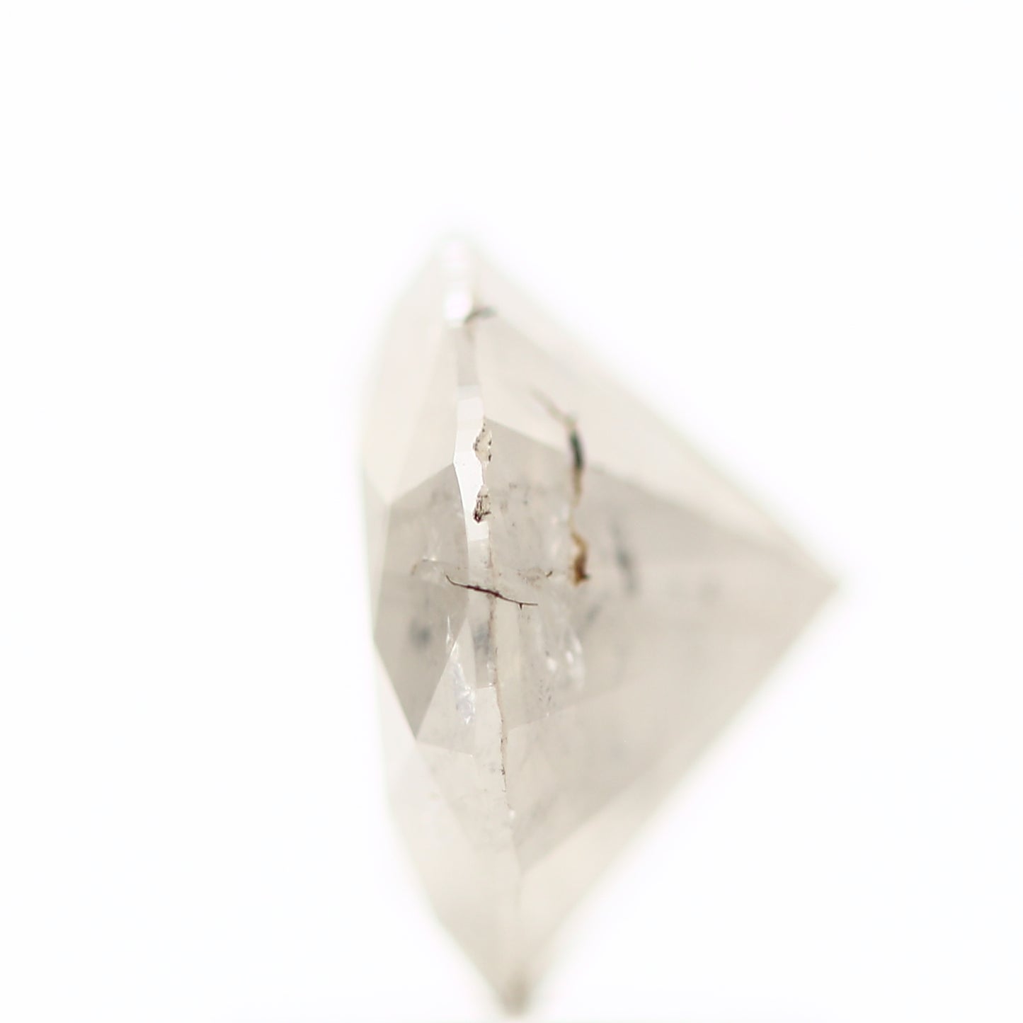 1.48 Carat Salt and Pepper Icy Round Brilliant Cut Natural Loose Diamond