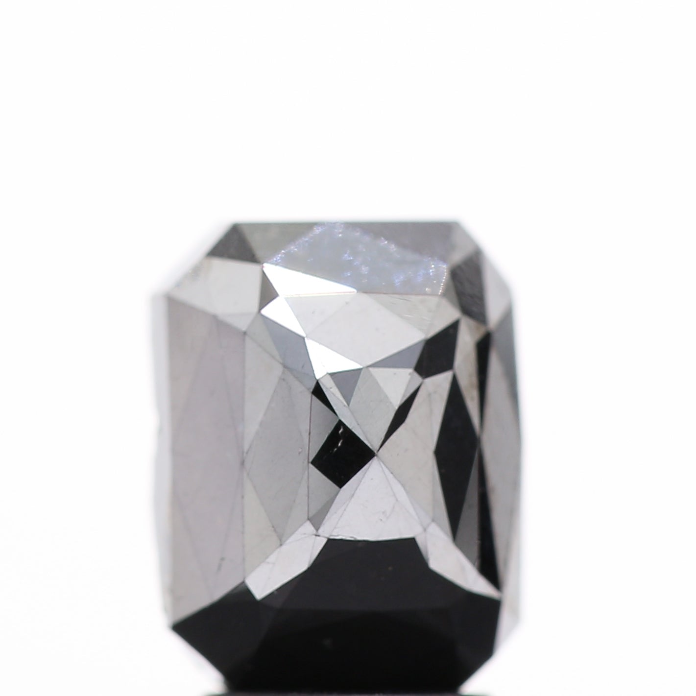 3.18 Ct Natural Black Emerald Single Rose Cut Loose Diamond for Jewelery