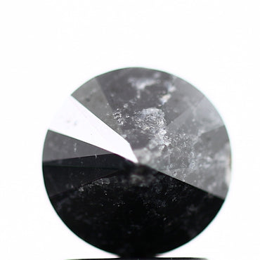1.71 Carat Fancy Black Round Shape Brilliant Cut Natural Loose Diamond