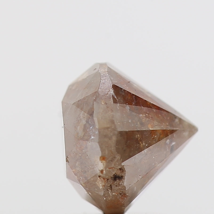 2.01 Carat Fancy Round Shape Brown Gray Brilliant Cut Natural Loose Diamond