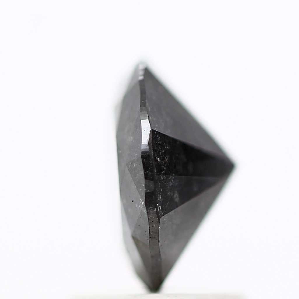 Salt And Pepper Diamond Fancy Gray Color 1.47 CT 7.50 x 4.00 MM Round Brilliant Cut Diamond ! Natural Loose Diamond ! Christmas Gift for Her