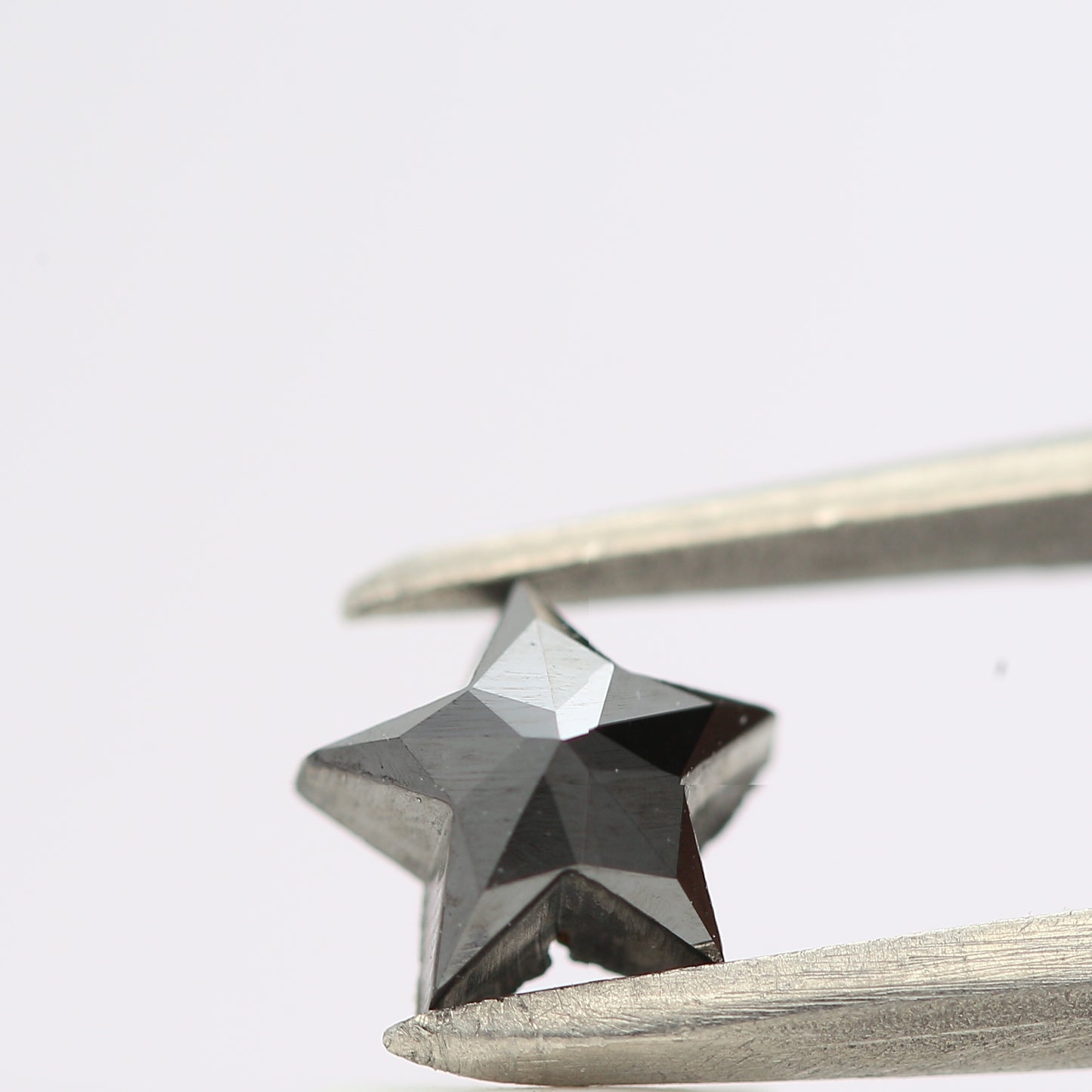 0.56 Ct Natural Black Star Cut Loose Diamond for Jewelery