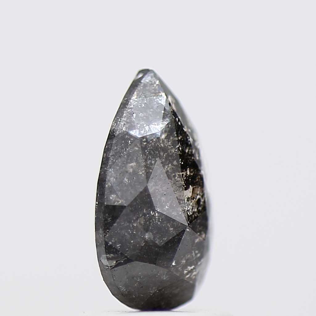 Salt and Pepper Diamond Fancy Gray Color 1.13 CT 8.98 x 5.30 x 3.80 MM Pear Cut Diamond! Natural Loose Diamond ! Christmas Gift for Her