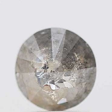 1.18 Carat Salt and Pepper Round Brilliant Cut Natural Loose Diamond