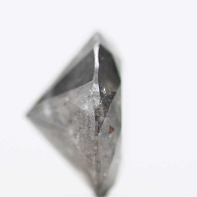 1.48 Carat Salt and Pepper Diamond Gray Round Brilliant Cut Natural Loose Diamond