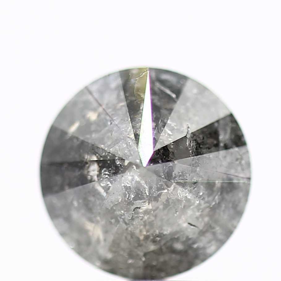 1.83 Carat Salt and Pepper Diamond Round Brilliant Cut Natural Loose Diamond