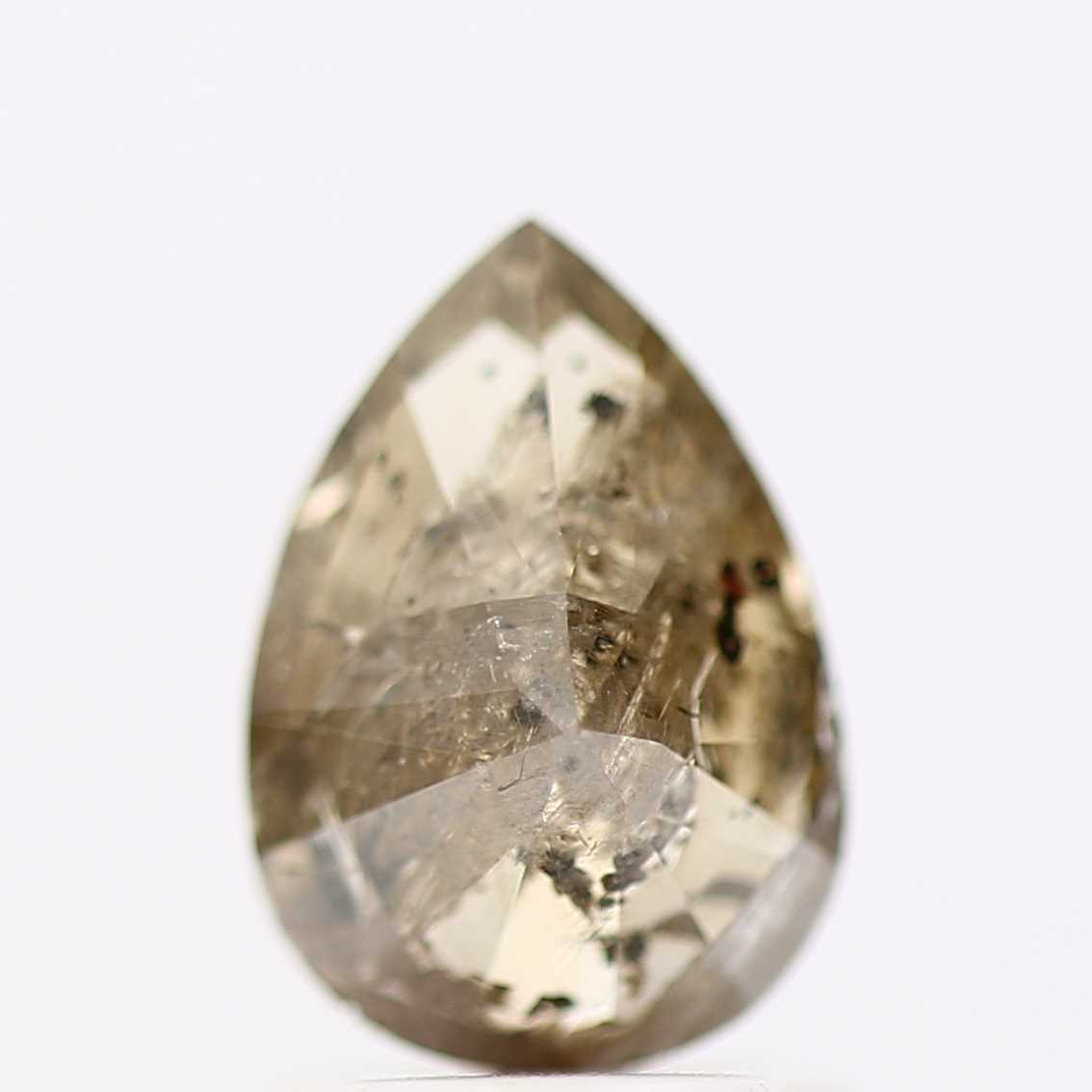 Salt and Pepper Diamond Fancy Brown Color 1.21 CT 8.20 x 5.70 x 3.70 MM Pear Cut Diamond! Natural Loose Diamond ! Christmas Gift for Her